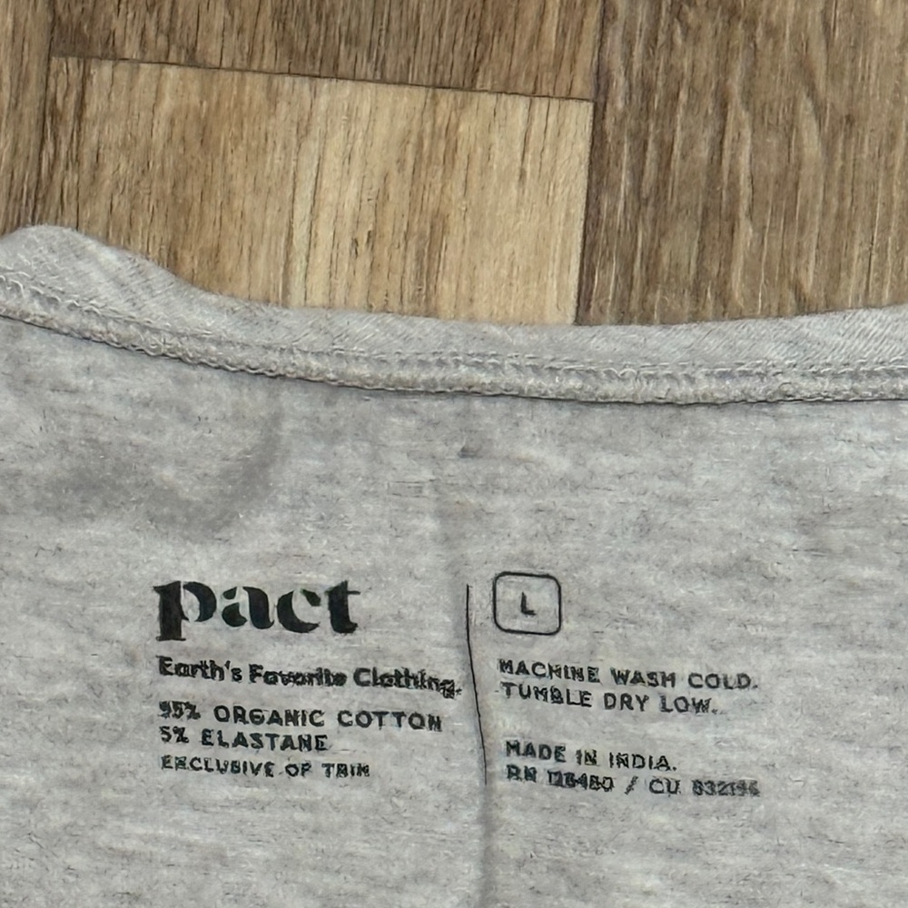Pact Brown Scoop Neck Organic Cotton Tank Top - Picture 5 of 5